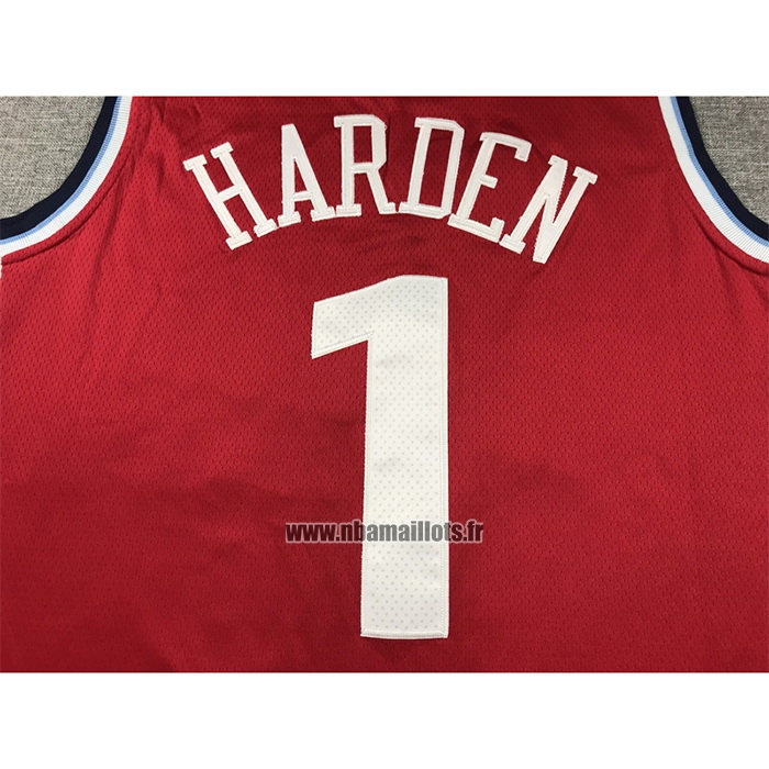 Maillot Los Angeles Clippers James Harden NO 2 Statement 2024-25 Rouge